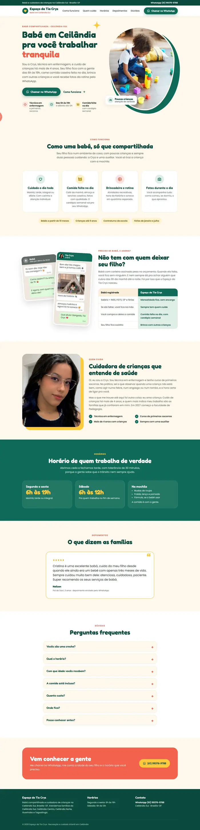 Site Espaço da Tia Crys